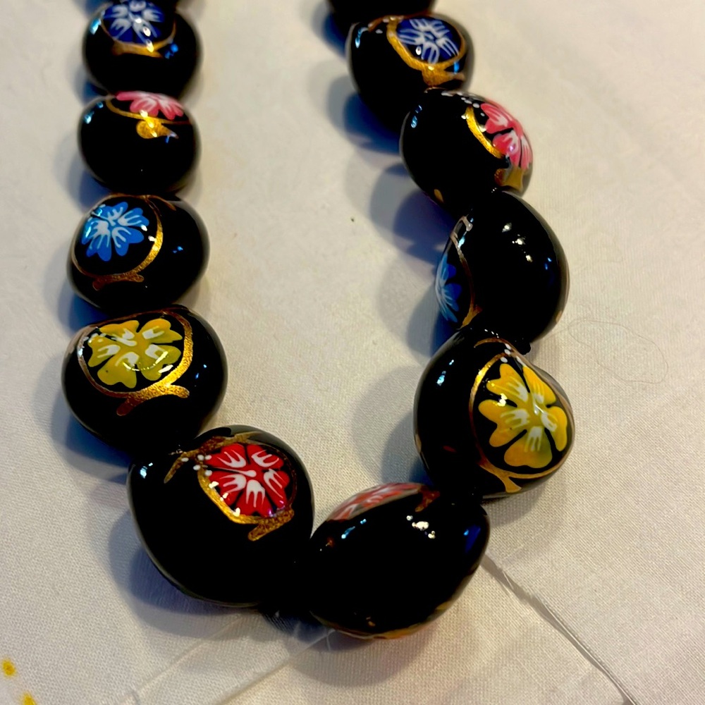 Kukui nuts lei/necklace from Hawaii-prayer beads